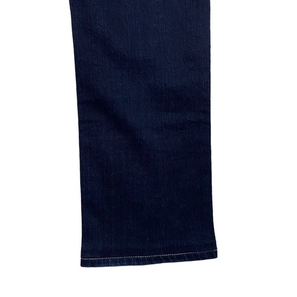 Seven7 Slim Straight Mid Rise Jeans Embellished Pockets Hemmed Short Leg 32 - Picture 12 of 15